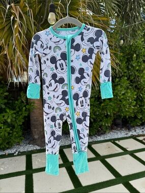 LITTLE SLEEPIES Disney Mickey Mouse onesie